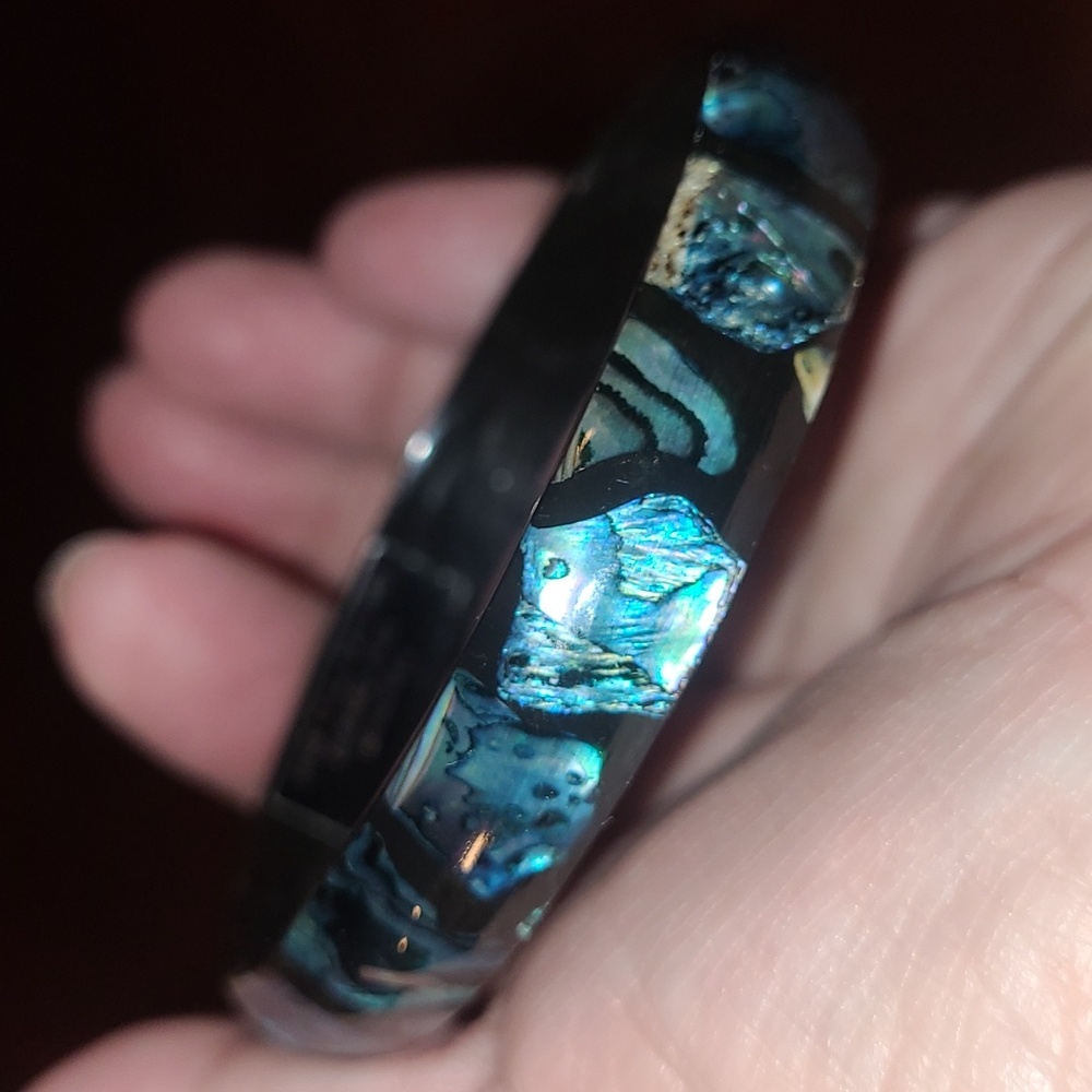 Elegant Paua Shell Abalone Shell Bangle Bracelet … - image 3